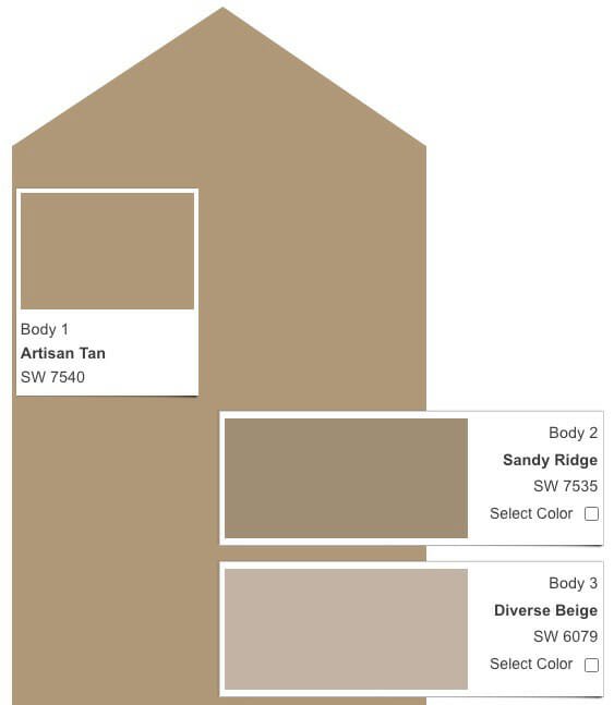 Anthem Parkside HOA Approved Paint Colors