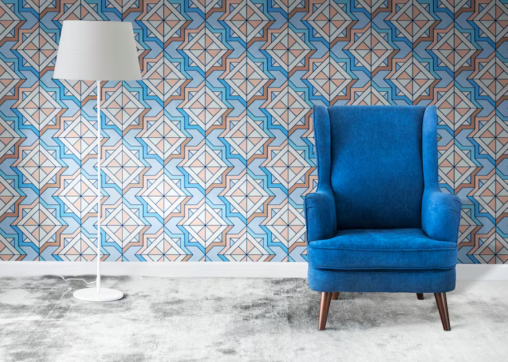 A wallpaper on a wall