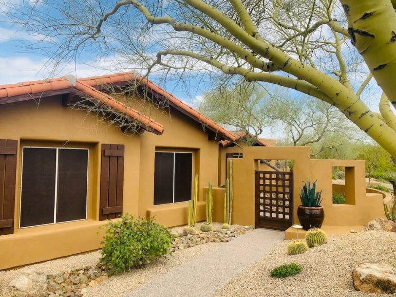 A newly painted house
