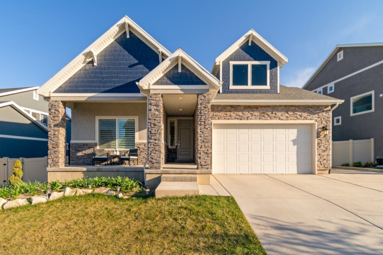 A house with a garage