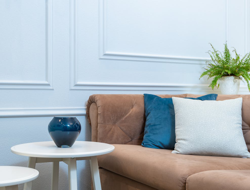 An image of a blue wall