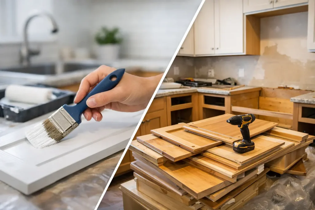 Cabinet Painting vs Replacing Kitchen Cabinets