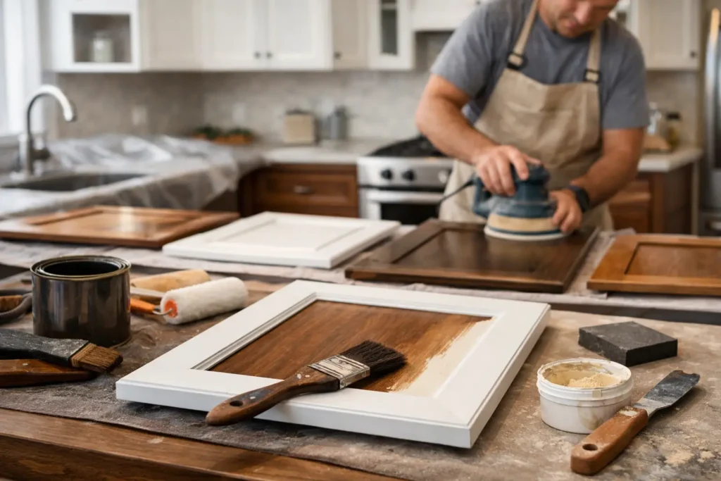 What Does Cabinet Refinishing Include?