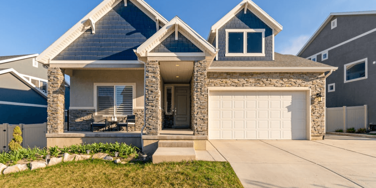 A house with a garage