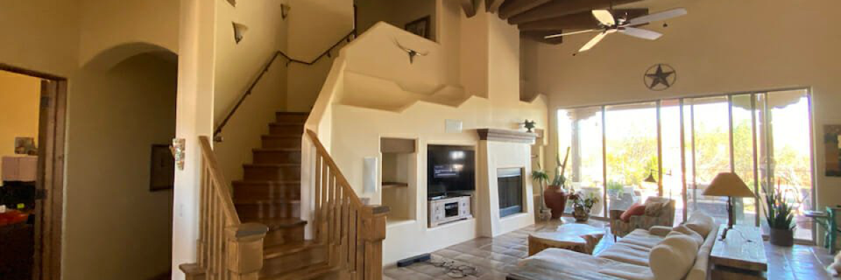 A newly painted house