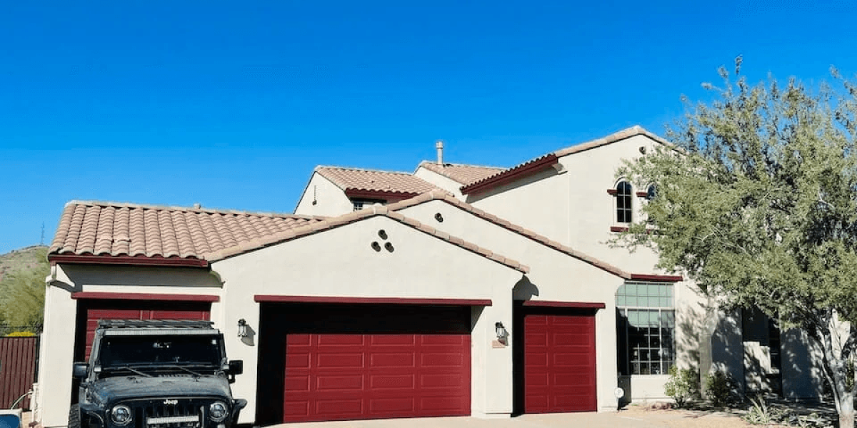 A newly painted house