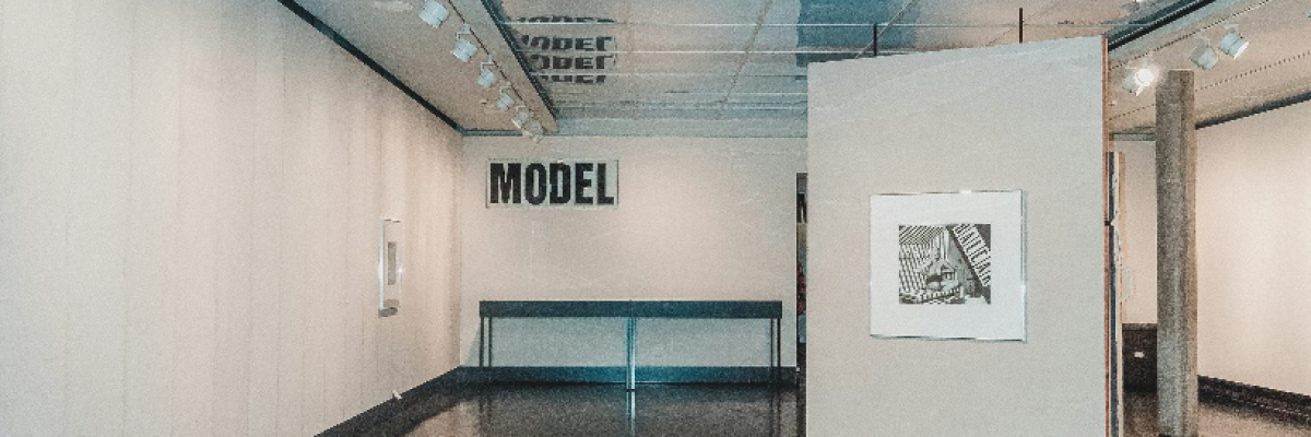 A shiny concrete floor