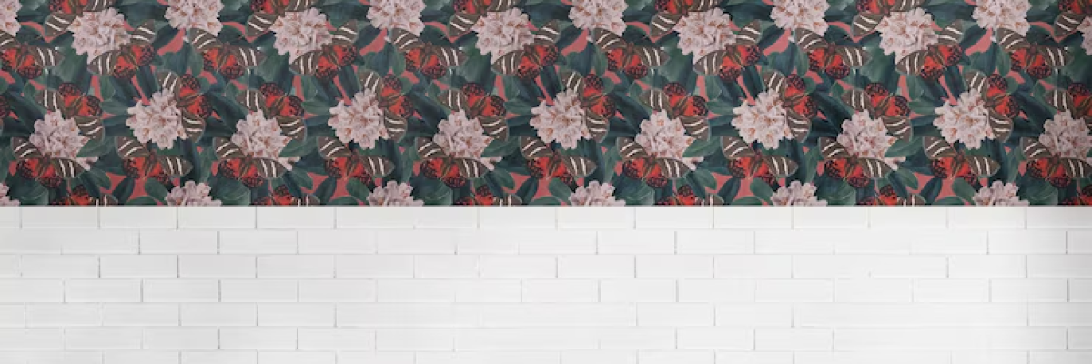 A wallpaper on a wall