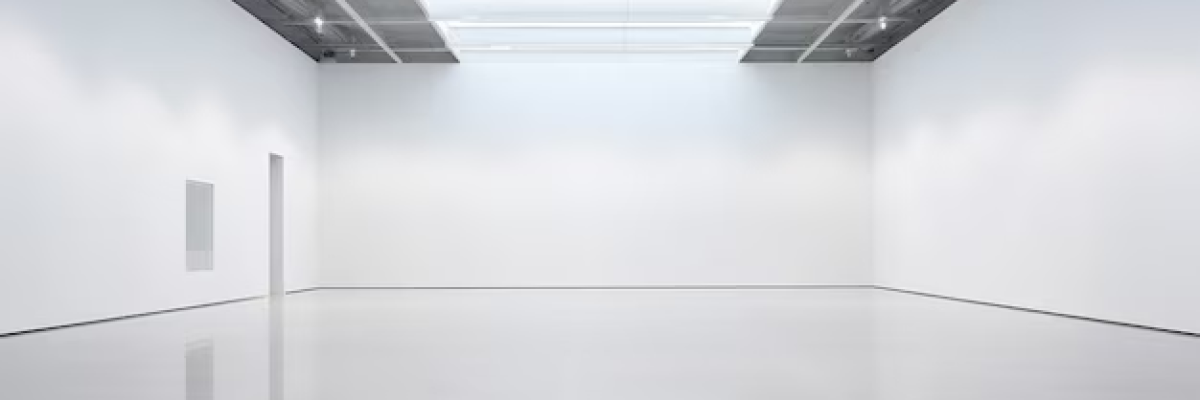 Epoxy flooring inside a building