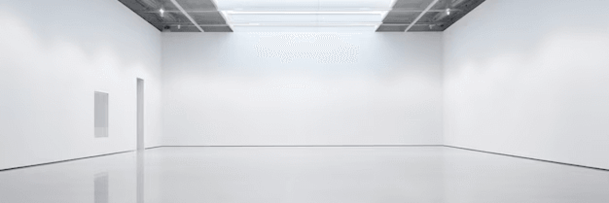Epoxy flooring inside a building