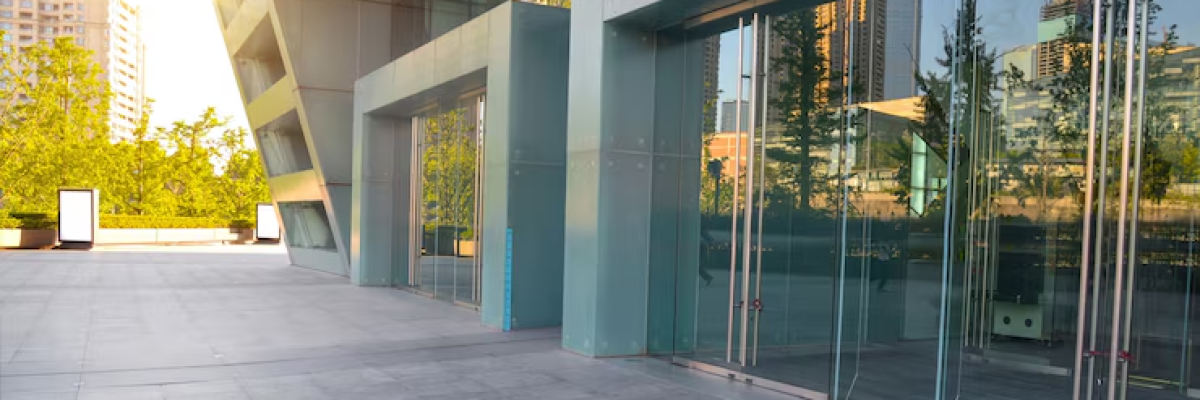 Exterior of a commercial building