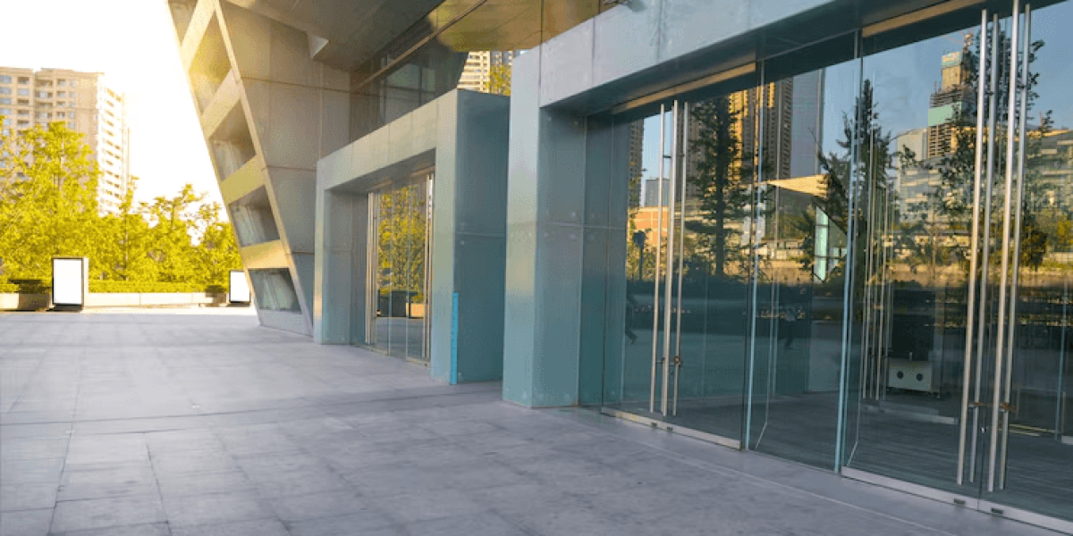 Exterior of a commercial building