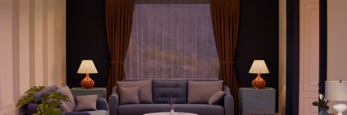 Interior of a newly painted house