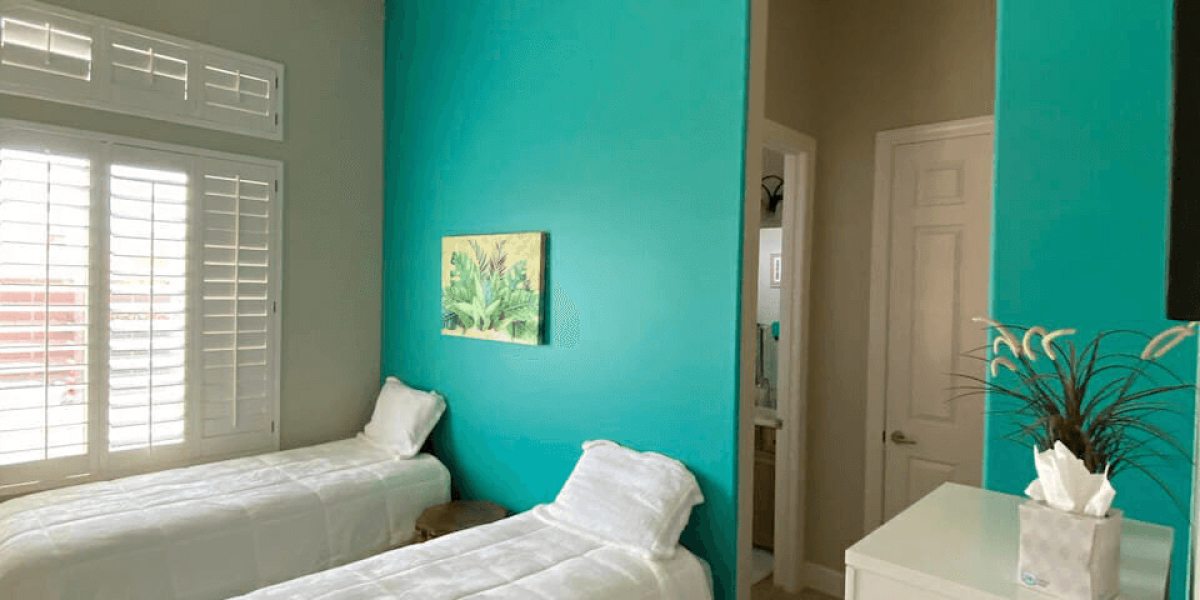 Interior of a newly painted house
