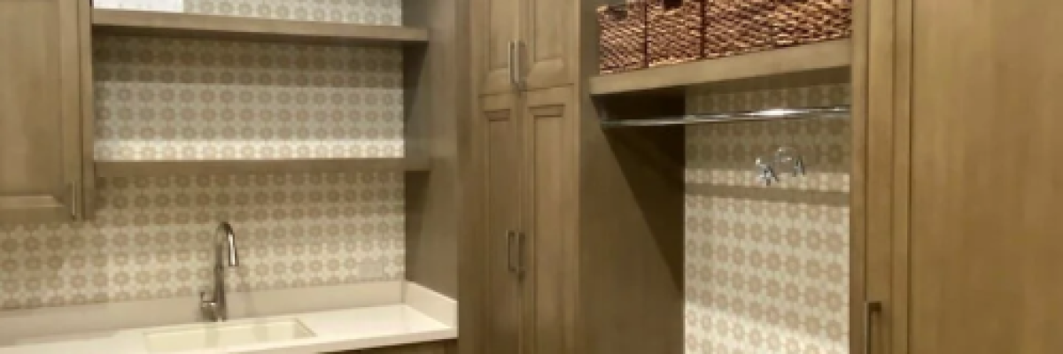 Newly painted cabinets